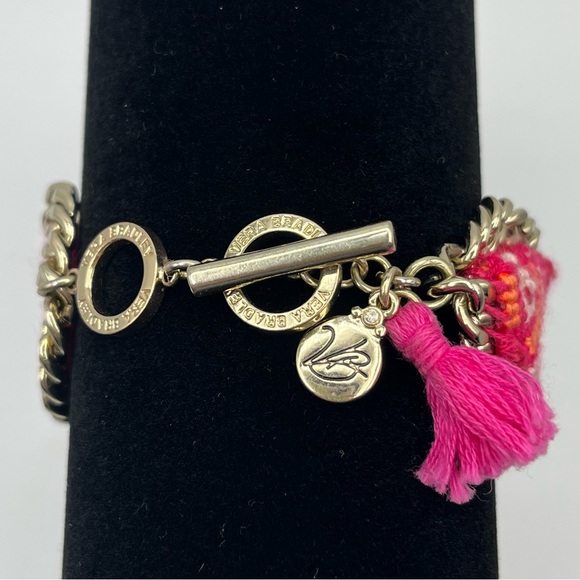 Vera Bradley Crocheted Braided Gold Tone Metal Bracelet - Picture 4 of 7